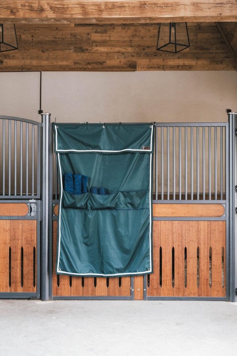 Kentucky Boxenwandvorhang mit Taschen Wasserfest Classic dunkelgrün