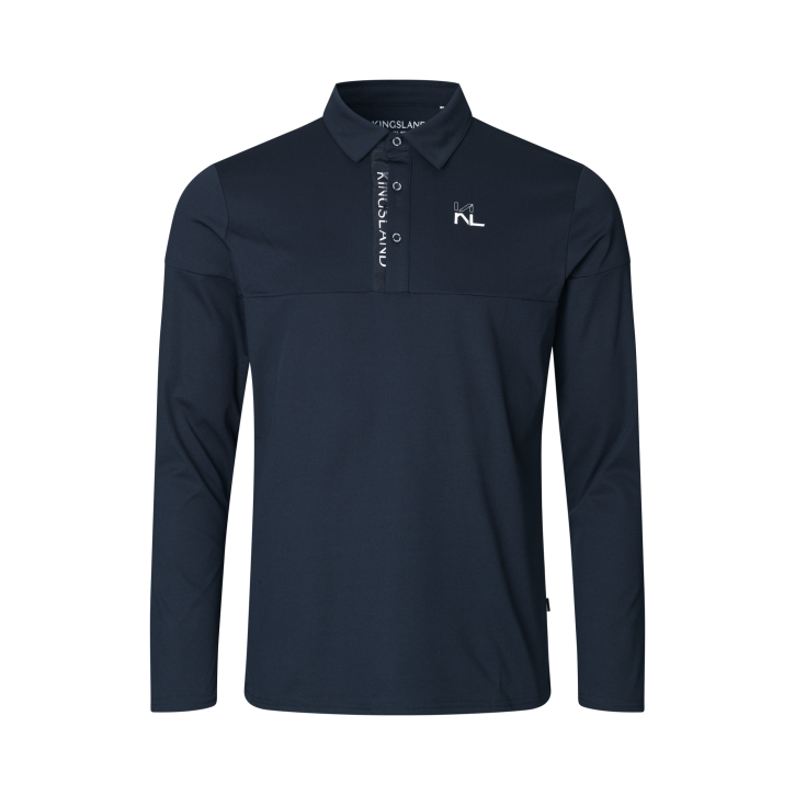 Kingsland KLViktor Herren Langarm Poloshirt Navy L