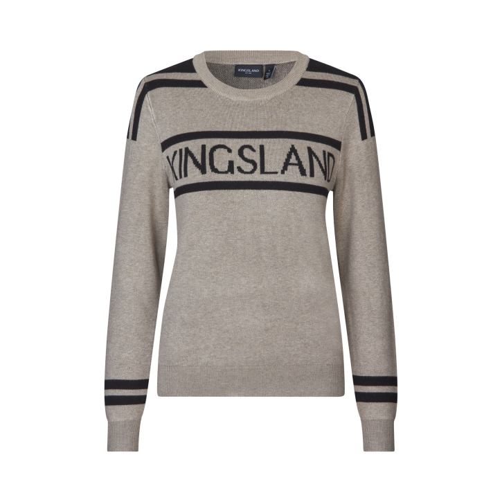 Kingsland KLNancy Damen Strickpullover Beige Melange