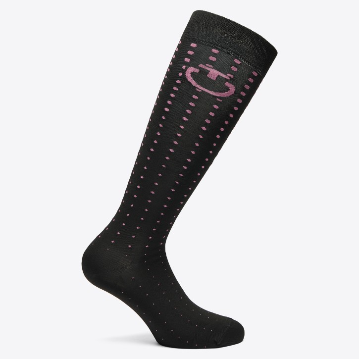 Cavalleria Toscana Socken Pop Art schwarz rosa