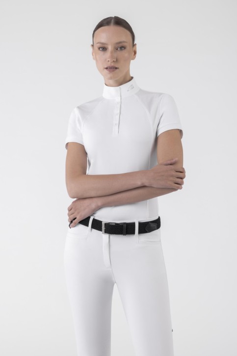 Equiline Damen Turnier-Poloshirt Geak weiß