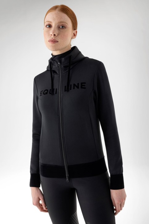 Equiline Damen Sweatshirtjacke Gaiag schwarz