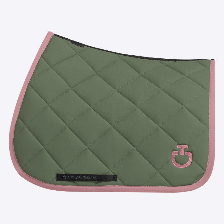 Cavalleria Toscana Spring Schabracke Diamond Quilted Grün Rosa