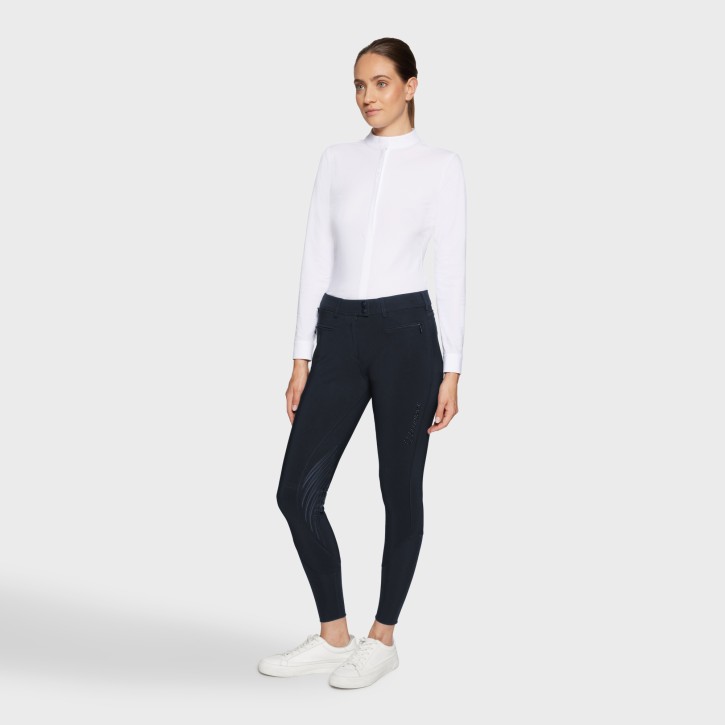 Samshield Damen Vollgrip Reithose Diane Premium Navy