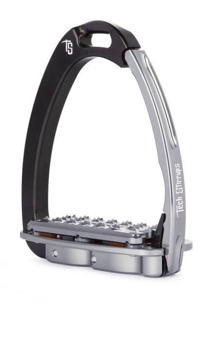 Tech Stirrups Steigbügel Venice Plus Evo Schwarz/Titanium