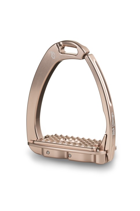 Tech Stirrups Steigbügel Venice Dressage Sloped rosegold/rosegold