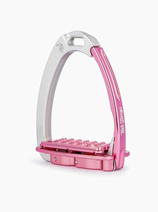 Tech Stirrups Steigbügel Venice Plus Evo silber/pink