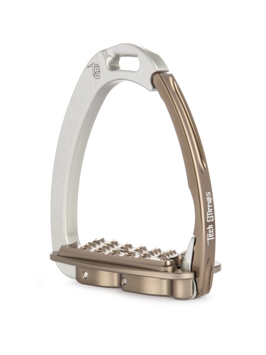 Tech Stirrups Steigbügel Venice Sloped Evo silber/braun