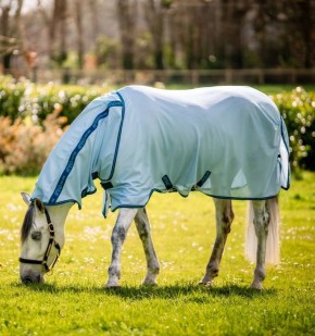 Horseware Amigo Fliegendecke Bug Rug Azure Blue/Navy & Electric Blue