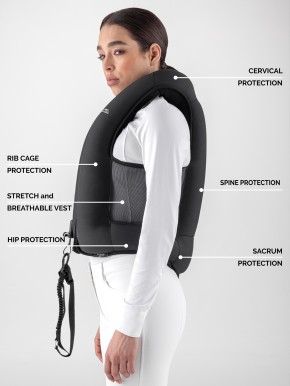 Equiline Airbag Eclair schwarz XS