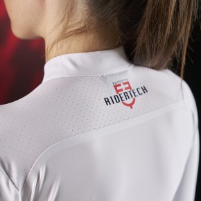 Equestro RIDERTECH Damen Turniershirt langarm - weiß M