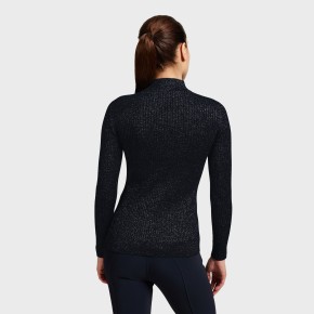 Samshield Damen Pullover Lidia Navy Silver Lurex M