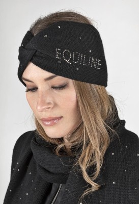 Equiline Stirnband mit Glitzer GLUEG schwarz