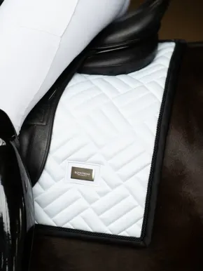 Equestrian Stockholm Dressur Schabracke Modern White Black Edition Full