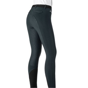 Equiline Damen Reithose Egiref Vollgrip Grau Gemustert 34 (IT 38)